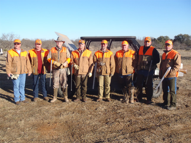 Hunting Group on Texas Ranch 