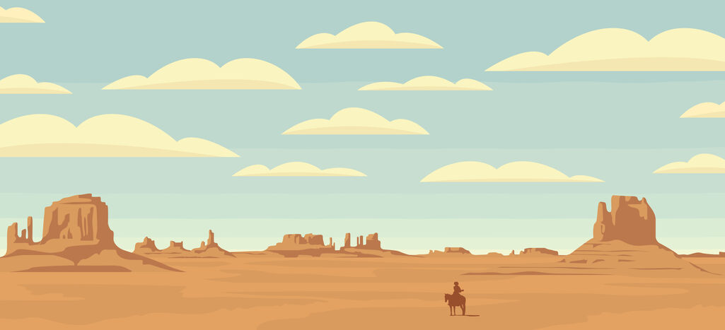 Texas vector image landscape